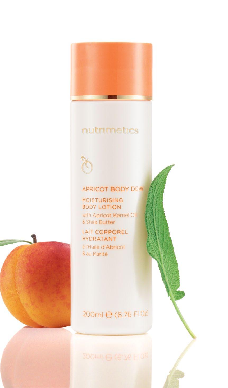 Apricot Glow Sweet Summer Hydration Indulge in the natural nourishment of Apricot Kernel and Carrot Oil, as this rapidly absorbing lotion boosts moisture with