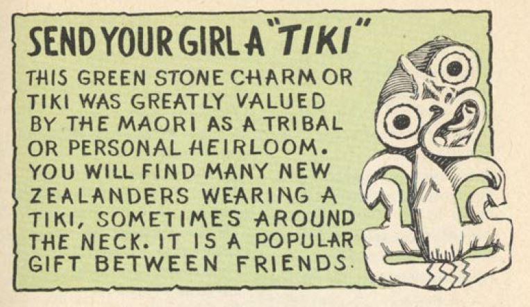 Figure 17: "You will find many New Zealanders wearing a tiki" United St