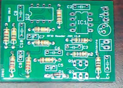 Solder R11 resistor to the board in the designated spot. It's a 10 Kohm resistor. (Brown, black, orange).