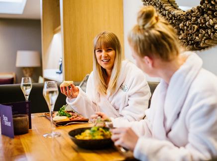 Make the most of your Girls Night In and treat yourself by pre-booking some Spa treatments. Visit spa-and-fitness. co.uk for full information.