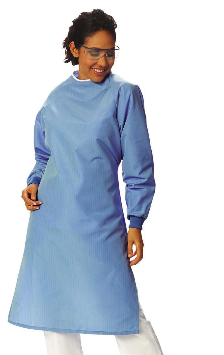 Unisex Protective Apron Gowns Entire garment constructed of single-ply fluid-resistant