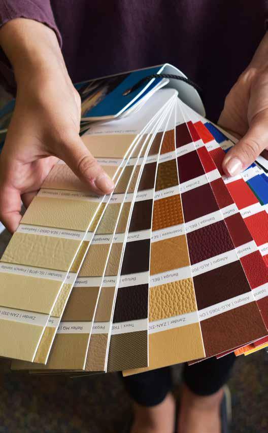 Main Types of Swatches: Fan deck, Memo, Swatch card, Stack book Stack books showcase large swatches in a professional and durable format and are often used in upholstery.