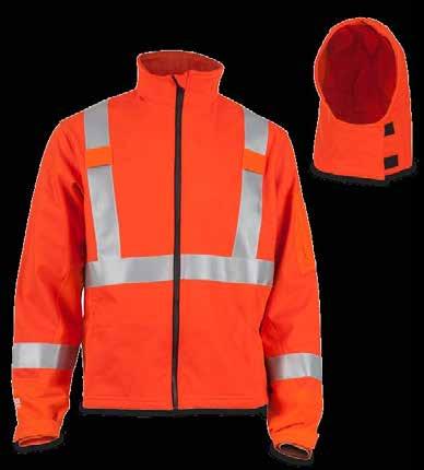 Shield Hi-ViS Jacket gen ii Inherently fire and arc resistant soft-shell jacket 3M Scotchlite solid silver reflective