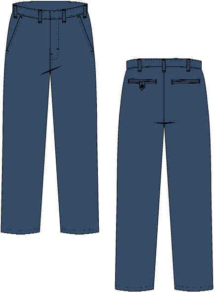 MEN S FR PANT Basic Work Pant / Low Rise Men s (Leg 30/3/34) 30-4 Oversize 44-60 Solid brass zipper (YKK/Nomex Tape) Plastic Button closure at waist High Tenacity FR Nomex Sewing Thread Two front