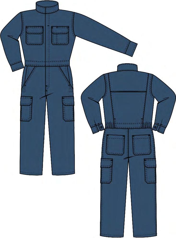 MEN S COVERALL X1649PR8 Deluxe Cargo Vented Breathable Coverall 8 oz.