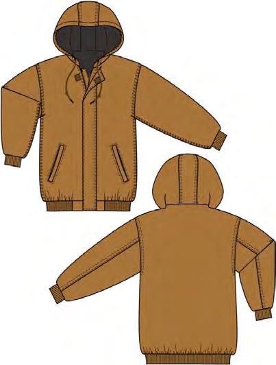 LADIES OUTERWEAR - DUCK duck brown Optional Hood Available on page 68 XHOODLAM7 XHOODLAM10 X313LAM7 X313LAM10 Ladies Lined Duck Traditional Coat 11 oz.