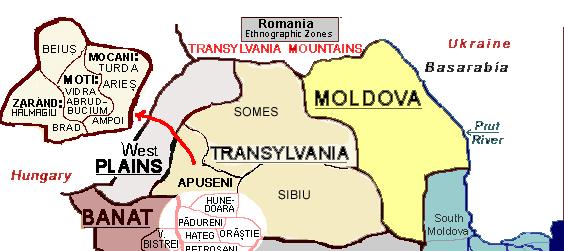 The highlighted area represents the stonghold of Decebal, the last king of Ancient Dacia, just before Dacia became part of the