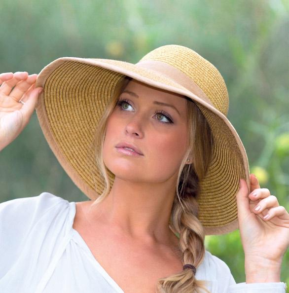 Victoria #EBD130 Cotton/natural fibre hat with a wire brim for easy adjustment and creative styling, finished with
