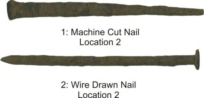 Plate 25: Nails Recovered from Location 2 (BhFw-21), actual size Faunal Remains A total of 344 pieces of faunal remains were recovered during the Stage 4 excavation of Location 2 (BhFw-21).
