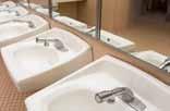 surfaces, lockers, play structures, range hoods, sinks, shower areas,