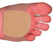 75 Ball of Foot Sleeve Polymer gel pad contained within a soft elasticated forefoot sleeve CH2 Small (pair)