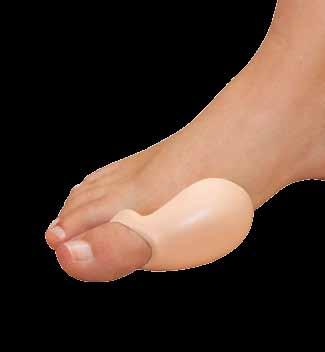 to the shape of the bunion Medical grade mineral oil gel pad cushions, protects, and reduces