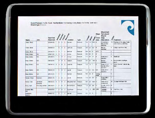 Here s how it works: Your staff conducts weekly wound evaluations with the Fastcare F-314 compliant form on a wireless Fastcare tablet.