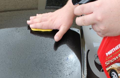 Soft touch When scrubbing a convertible top use only soft brushes or sponges.
