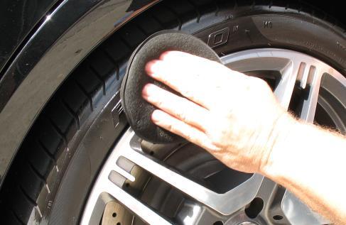 Usually it's better to clean the tyres and wheels before washing the rest of your vehicle, so you take care of