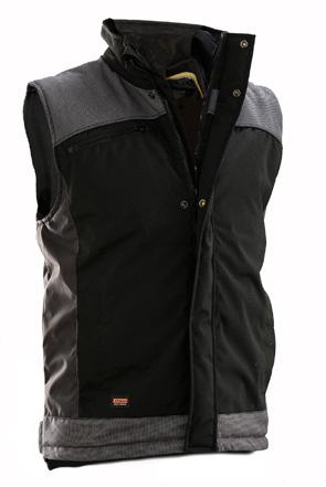 Winter vest Chest pocket with ID-card pouch Durable polyester with smooth quilted lining Reinforced with Cordura on yoke and hem Reflective piping on yoke front and back 7516 Winter vest Winter vest