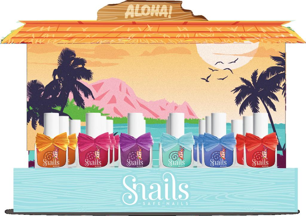 Aloha Collection Aloha Hula SKU: W2956 Put your Hula s on and get dancing! Snails Hula is the perfect colour to wear and dance on the sandy beaches of Hawaii!