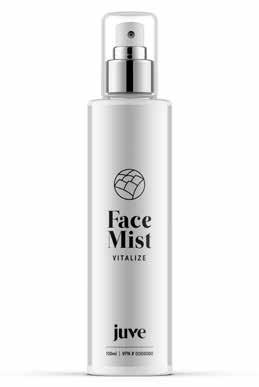 10 JUVE WELLNESS INC Face Mist 01. VITALIZE Vitalize face mist utilizes rosewater and witch hazel floral water as a base.