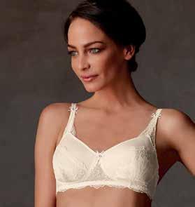 breast form or shaper securely in place Soft padded back closure feels undetectable against the body Panty completes the seductive look of Aurelie Aurelie SOFT CUP Style 44153 Off White Fit Average