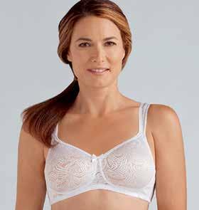 Greta SOFT CUP Front and back closure Style 2124 White Pearl Beige Fit Average/Full Sizes 34-42 A, B; 34-44 C; 36-44 D; 38-44 DD Hooks 2 rows: 34-38 A, B; 34-36 C; Back Closure 3 rows: 40-42 A, B;
