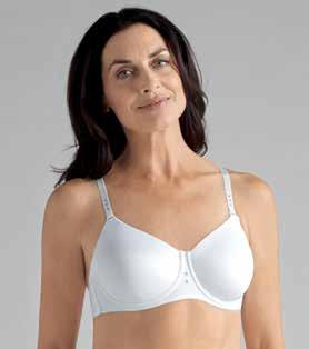 Amoena EVERYDAY permanent collection NEW Extended size range Lilly UNDERWIRE Style 43911 Off White 44208 Black Fit Average/Full Sizes 32 42 B, C; 34 42 D, DD Hooks 2 rows: 32 36 B; 32 34 C 3 rows: 38