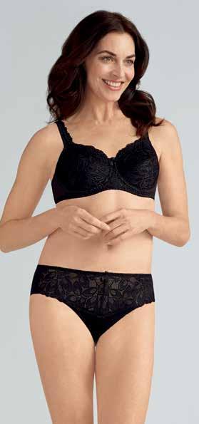sizes Rebecca Panty Style 0973 Black Sizes 8 20 Material 72% Nylon, 22% Spandex, 6% Cotton Rebecca SOFT CUP Lacy full fit support Style 0806 White 0969 Black Fit Average/Full Sizes 36-48 A; 34-48 B,