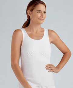 Recovery care garments RECOVERY CARE & HEADWEAR Michelle Camisole With drain management Style 2105 White Black Nude Sizes* XS (2/4); S (6/8); M (10/12); L (14/16); XL (18/20); 2XL (22/24); 3XL