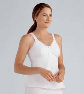 fit; smooth interior side seams offer comfort to sensitive skin Neckline stretches wide for easy step in entry Very soft piping on neckline and arms are absolutely gentle to the skin Inside band