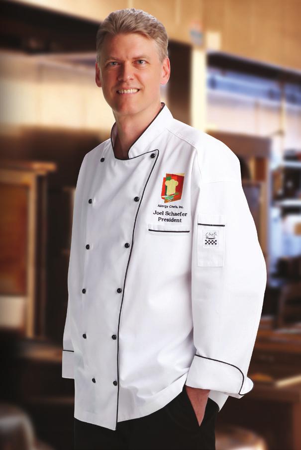 chef revival: BRIGADE JACKETS Chef-tex 6.75 oz. J044 JoEL SCHAEFER President ALLERGY CHEFS, INC.