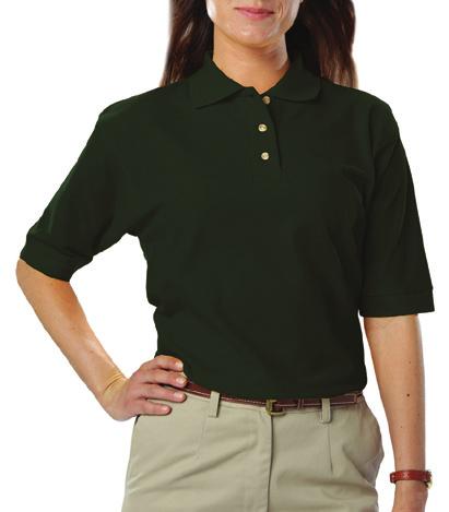 Stain resistant SHIRTS Men s & Women s Teflon Treated Polo Shirts (No pocket) Black 7203 Red White 65/35 Poly-cotton blend, 5.7 oz.