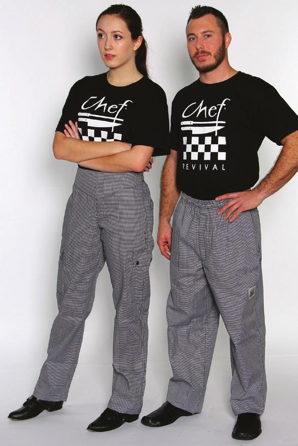 chef revival: PANTS SIDE POCKETS Tailored front panel LP001HT P023HT Cargo Pants HT BK MENS LADIES Item Description