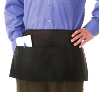 Apron Apron Shown: 605REV-BK Stay clean and fresh throughout your shift with our Reversible Waist Apron.