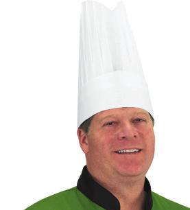 White, Non-woven fiber 25 hats per pack Disposable Chef Hat Flair