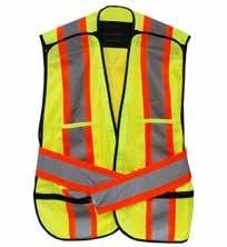 Safety Vest Reflective 5 Point Tear-Away Notebook Holder