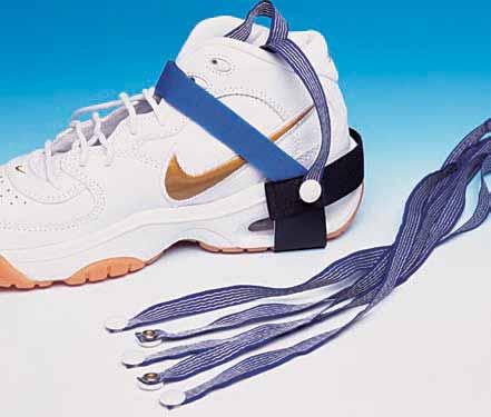 RE USABLE HEEL STRAP Heel strap has detachable grounding ribbons which can be