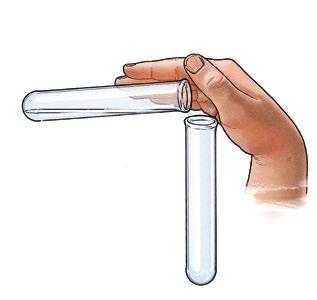 4 Magic trick with sour air 3 test tubes, with stopper measuring spoon dropper pipette with paper collar litmus solution sodium carbonate tartaric acid cup of