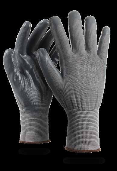 GRAB Fine nylon shell Nitrilev palm with excellent grip.