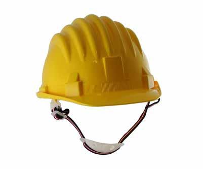 YELLOW WHITE SHOCKPROOF CAP Materials: 65% polyester and 35% cotton Removable