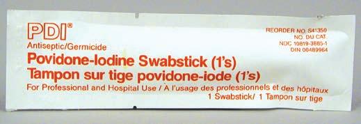 (A) 005405 ach Povidone-Iodine Swab Stick Individually wrapped, anitceptic/germicide