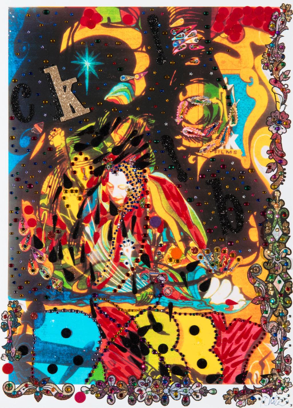 Chila Kumari Burman, Armour, 2005, mixed media collage on paper (42 x