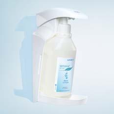 one 'click' effective protection against contamination 'Click' A new bottle with pump is used every time the