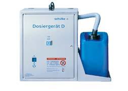 For the preparation of ready-to-use disinfectant solutions. dosit des Decentralised dosing unit for the preparation and application of aqueous disinfectant solutions.