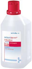 30 years of colourless skin antiseptics with octeniderm. Concentrate on what s important. Excellent effect and long-lasting protection are more important than visibly marking the skin.