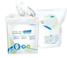 wipes and dispenser are to be used with disinfectant for a quick