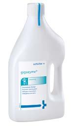 Manual reprocessing pre-cleaning / disinfectant pre-cleaning gigazyme X tra Enzyme-based high-performance detergent with basic disinfecting effect for the manual cleaning of endoscopes and surgical