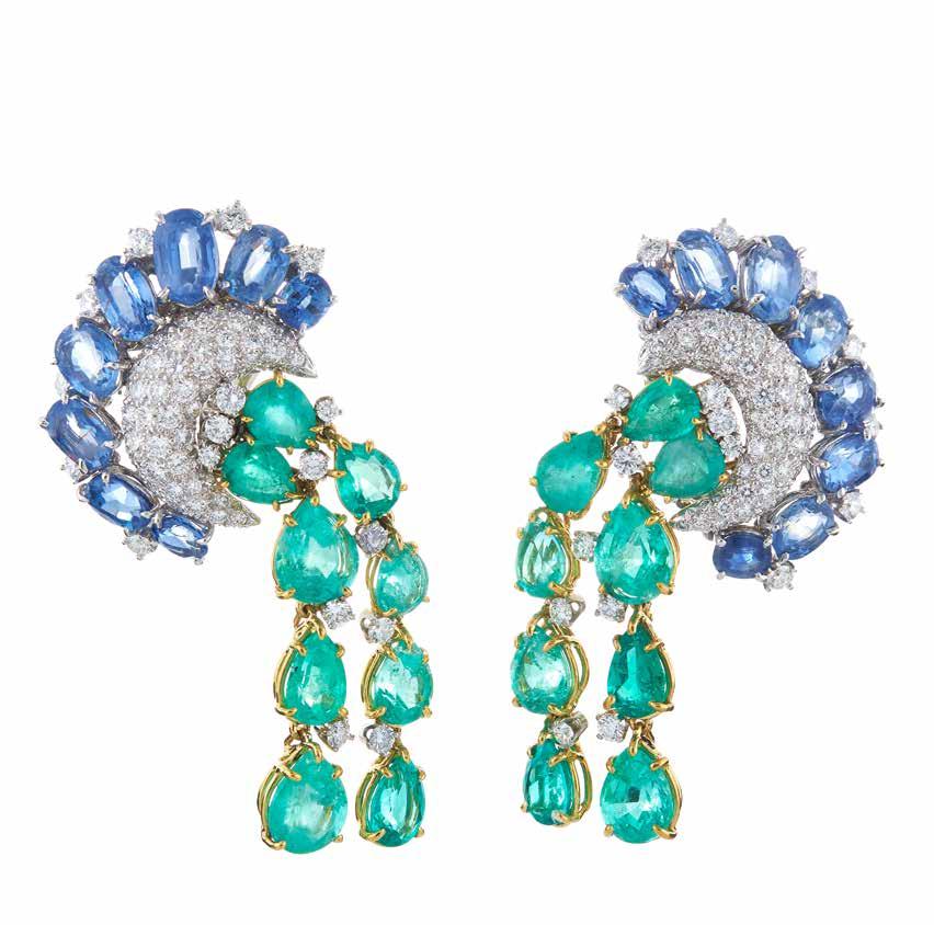 May 08, a curation by Olivier Dupon 4 Cascade Earrings in 8K gold and
