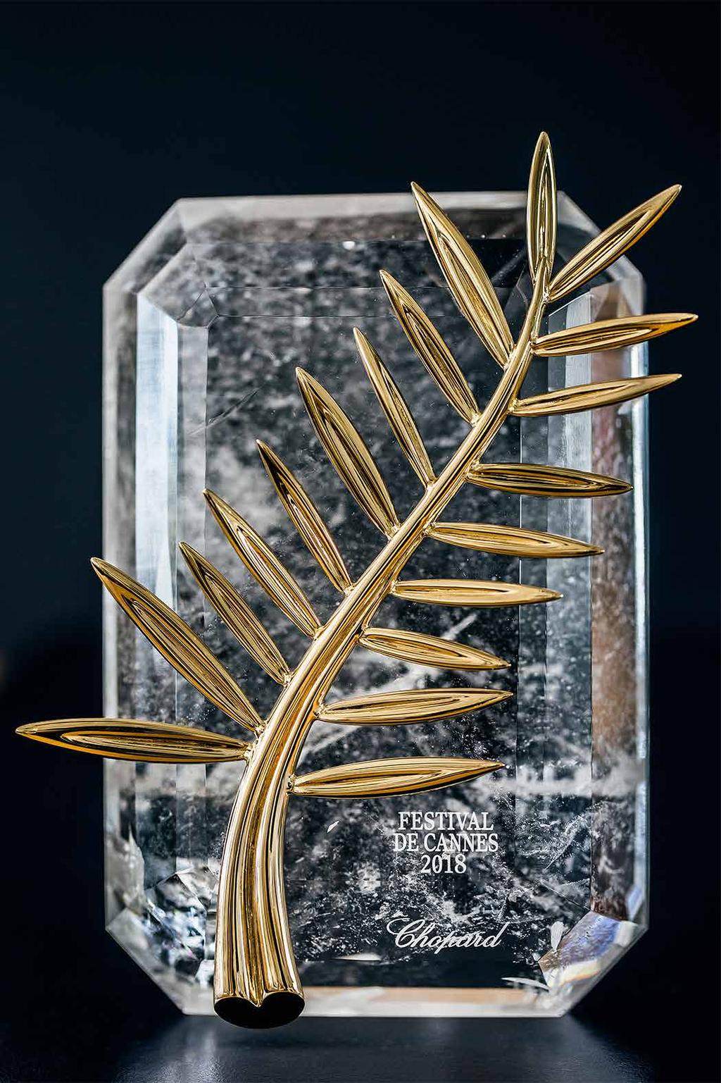 Palme d Or trophy for the 7st Cannes Film Festival, and made each year with Fairminedcertified ethical gold by Chopard in its Haute Joaillerie ateliers. www.chopard.