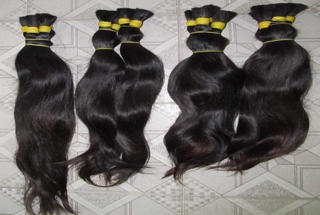 5. Indian Virgin Unprocessed Raw Human hair We offer a very high Quality Indian Virgin Unprocessed Raw Human hair. All the hair is in one direction, i.e. all the roots will be at one end of the processed bundle.