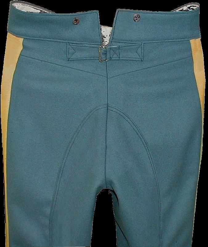 The earlier 1861 Regulation Sky Blue color is retained for Line Officers and Enlisted. Generals and Staff Officers were to wear Dark Blue Trousers as before.