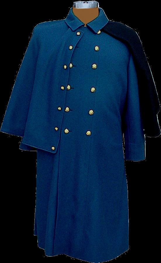 In 1884, the cut of the coat was made closer to the body, the Cape was made detachable from the coat and the turn down cuffs were deleted. Only one pocket in the lining was used.
